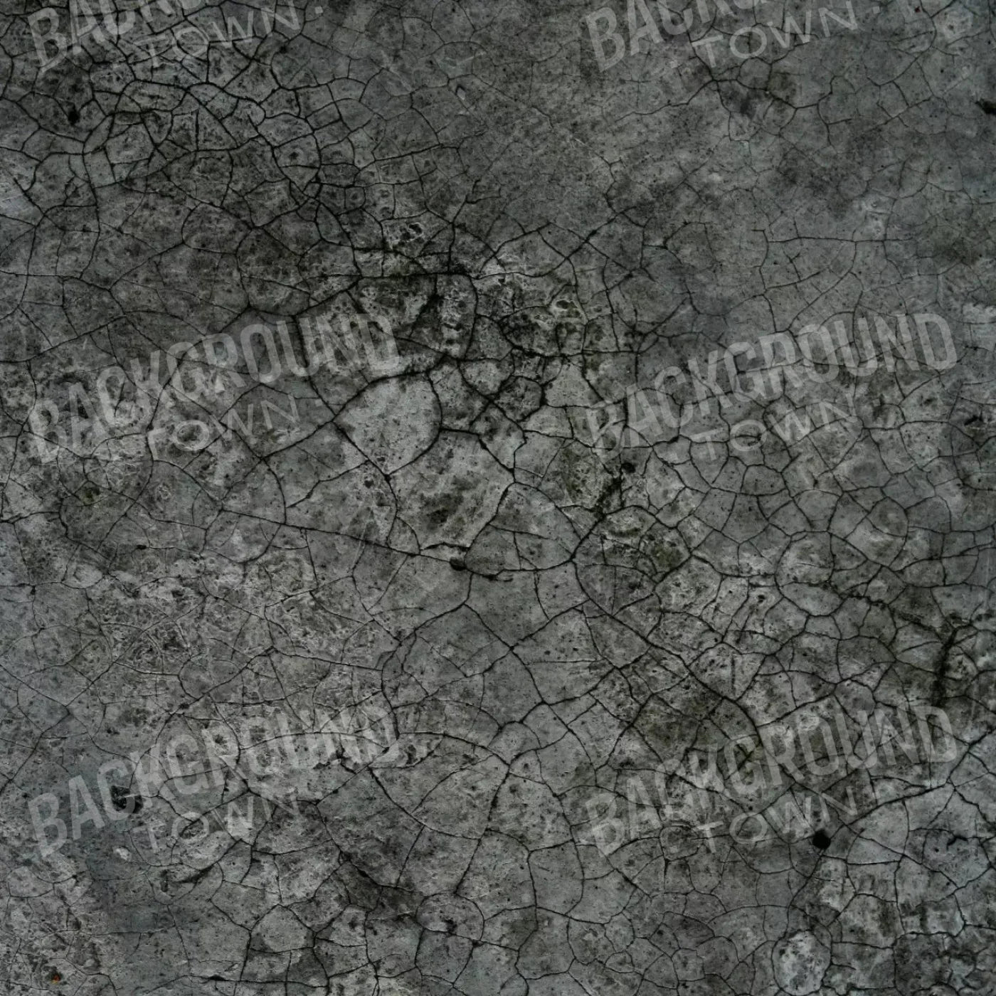 Cracked Concrete Floor 8X8 Fleece ( 96 X Inch ) Backdrop