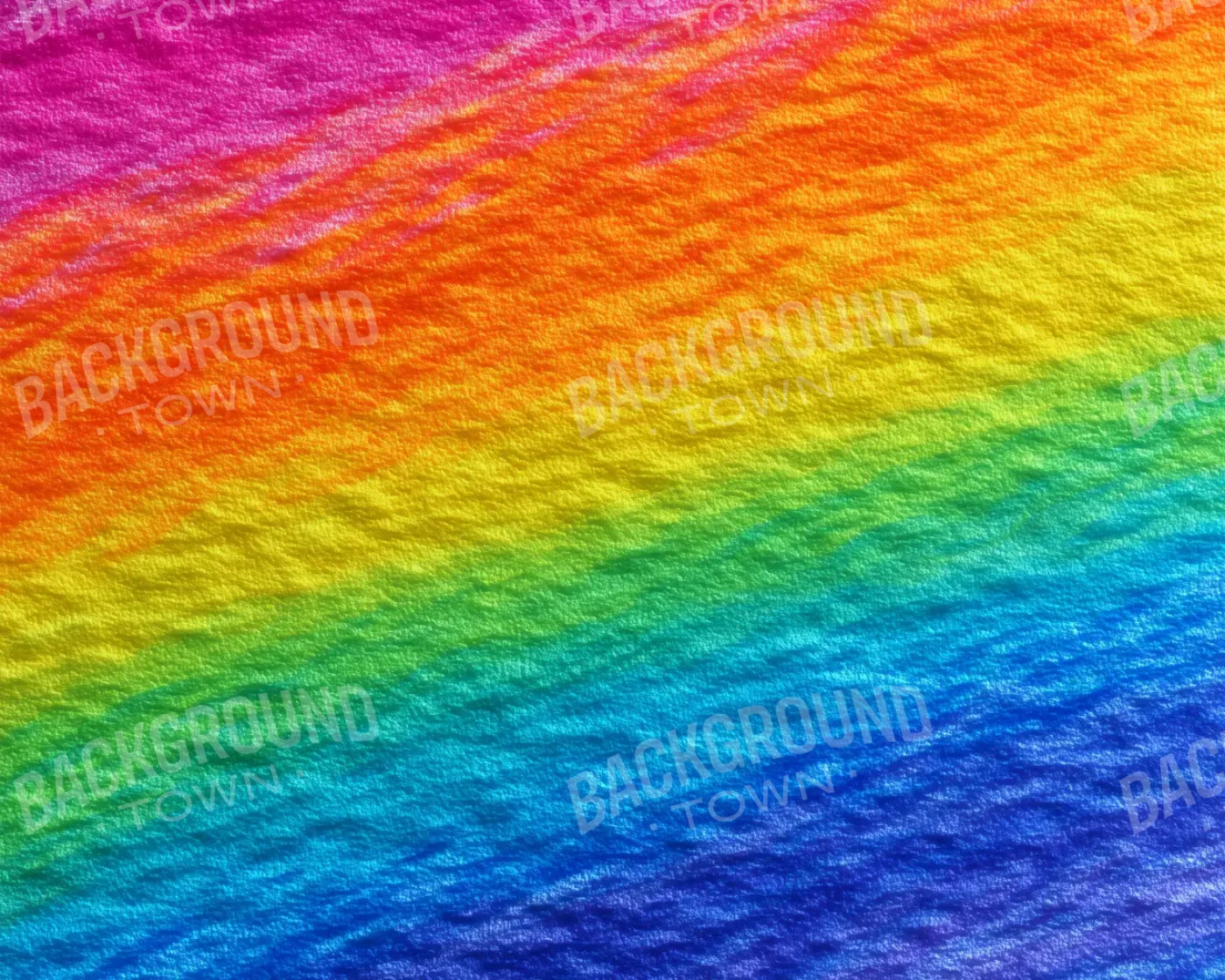Crayon Rainbow 10’x8’ Fleece (120 x 96 inch) Backdrop