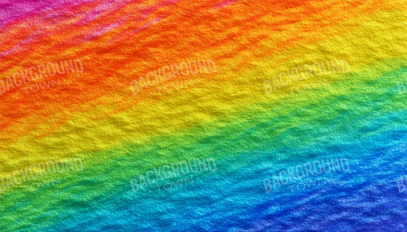 Crayon Rainbow 14’x8’ UltraCloth (168 x 96 inch) Backdrop