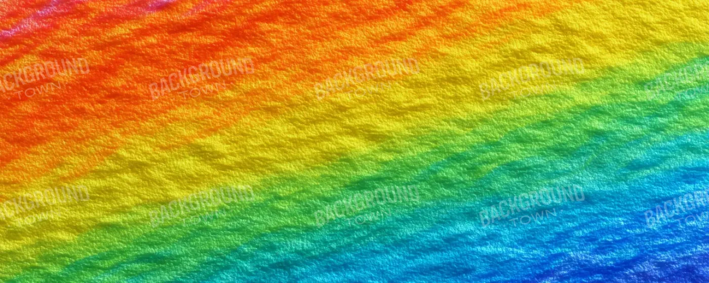Crayon Rainbow 20’x8’ UltraCloth (240 x 96 inch) Backdrop