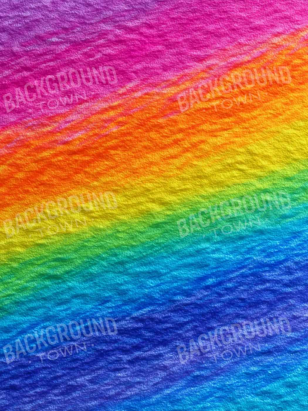 Crayon Rainbow 6’x8’ Fleece (72 x 96 inch) Backdrop