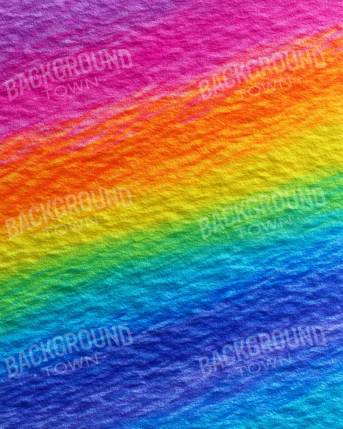 Crayon Rainbow 8’x10’ Fleece (96 x 120 inch) Backdrop