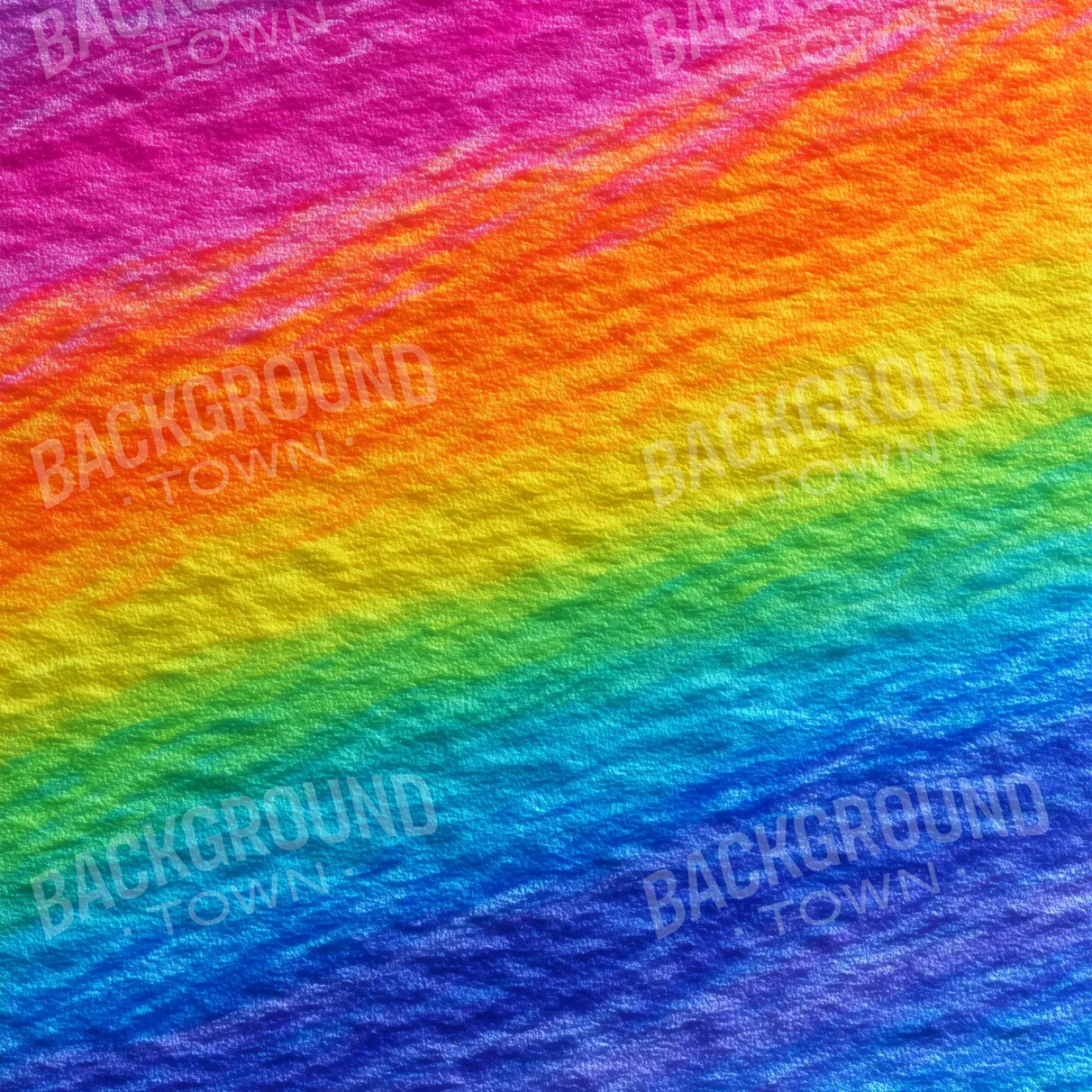 Crayon Rainbow 8’x8’ Fleece (96 x 96 inch) Backdrop