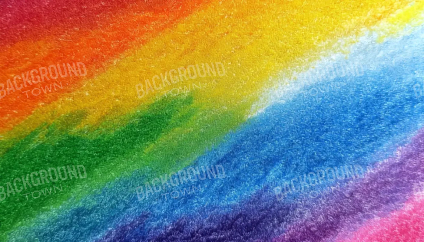 Crayon Waves 14’x8’ UltraCloth (168 x 96 inch) Backdrop