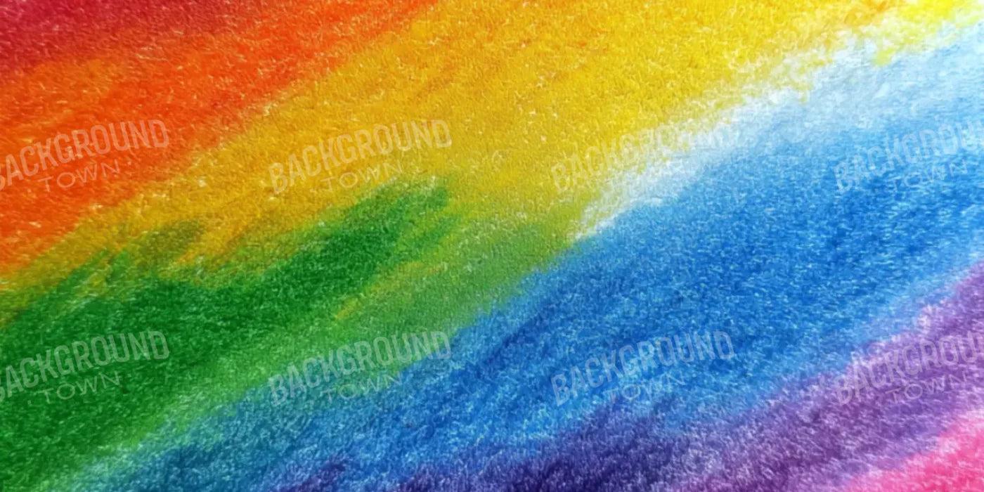 Crayon Waves 16’x8’ UltraCloth (192 x 96 inch) Backdrop
