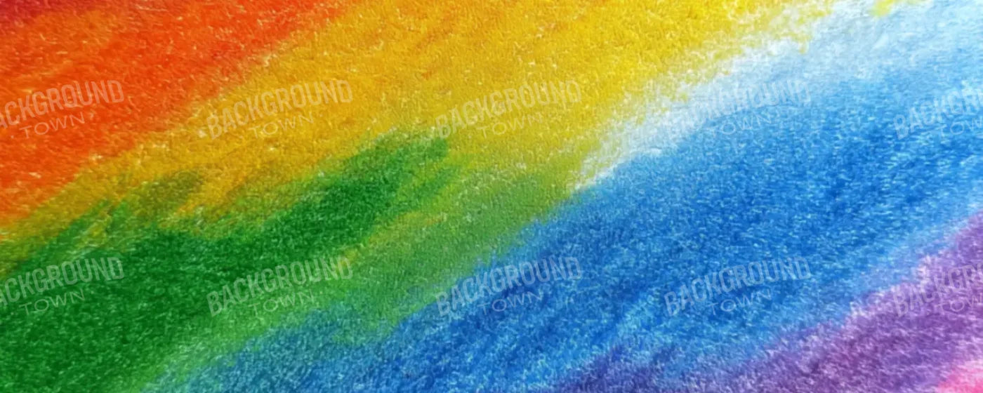 Crayon Waves 20’x8’ UltraCloth (240 x 96 inch) Backdrop