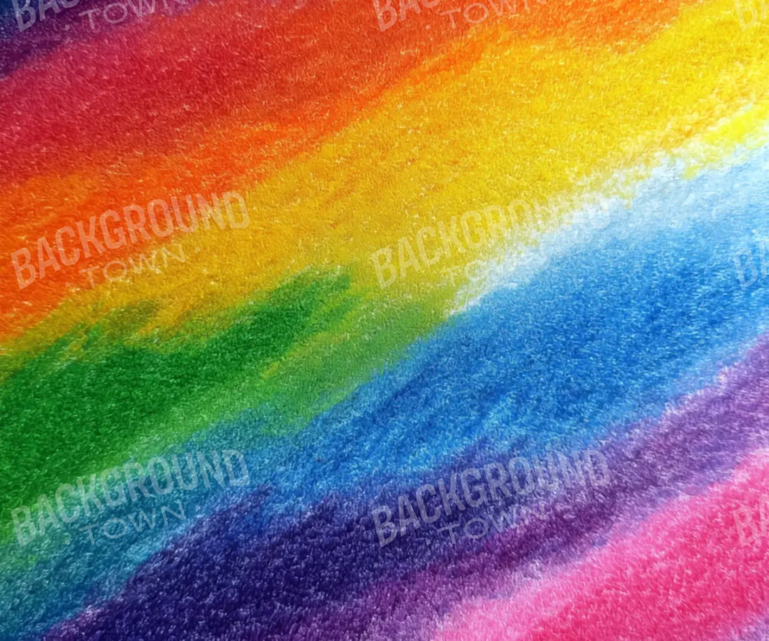 Crayon Waves 5’x4’2 Fleece (60 x 50 inch) Backdrop