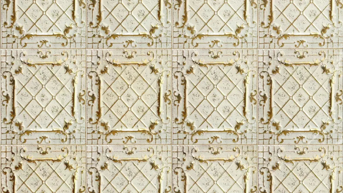 Cream Tiles 14X8 Ultracloth ( 168 X 96 Inch ) Backdrop