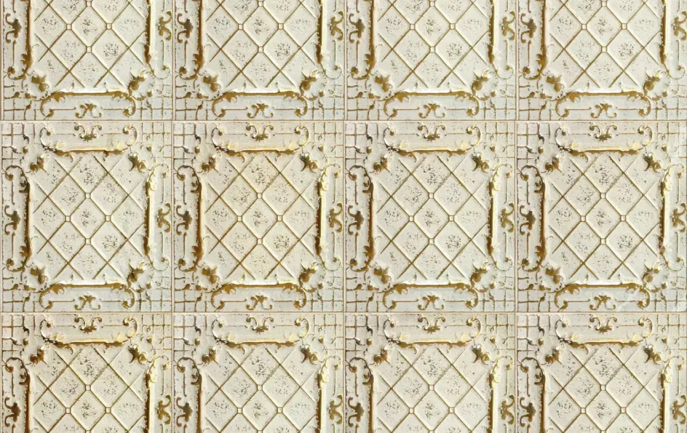 Cream Tiles 16X10 Ultracloth ( 192 X 120 Inch ) Backdrop