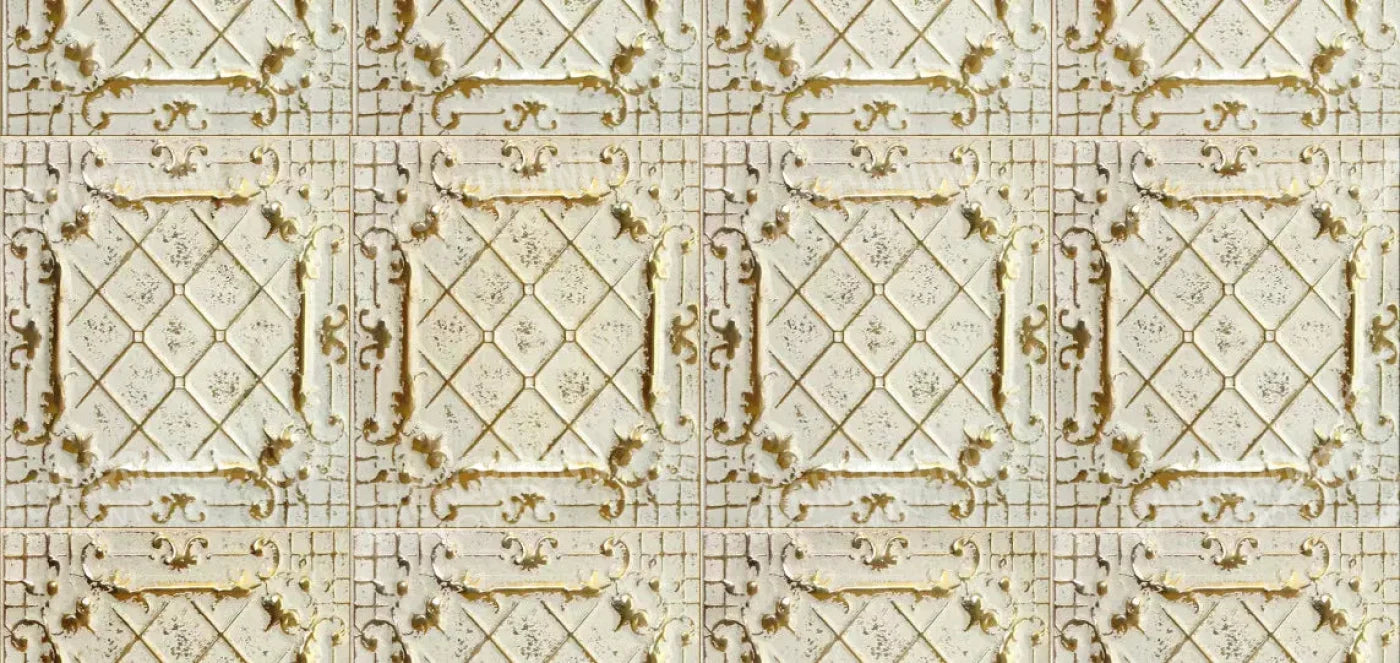 Cream Tiles 16X8 Ultracloth ( 192 X 96 Inch ) Backdrop