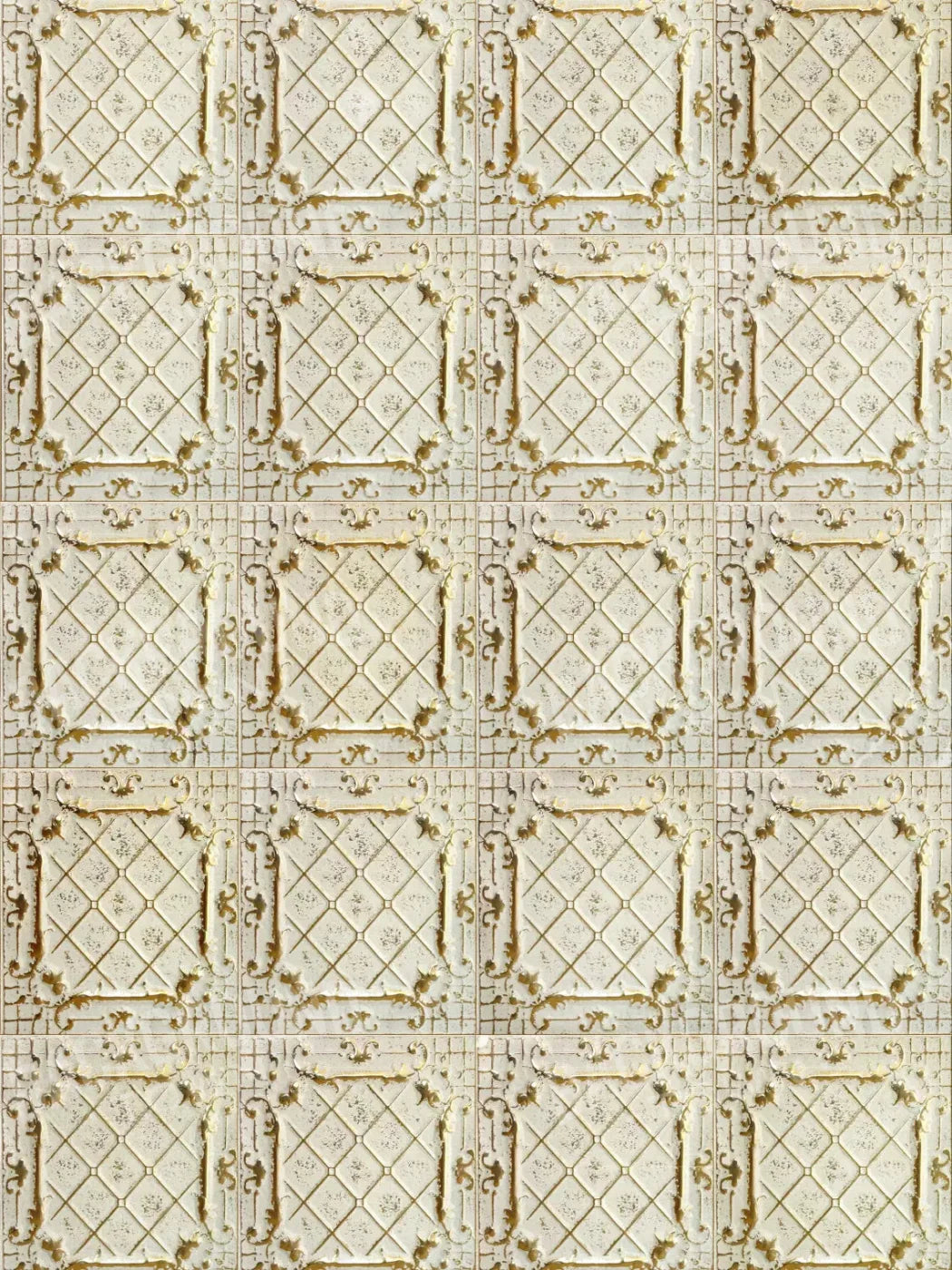 Cream Tiles 5X68 Fleece ( 60 X 80 Inch ) Backdrop