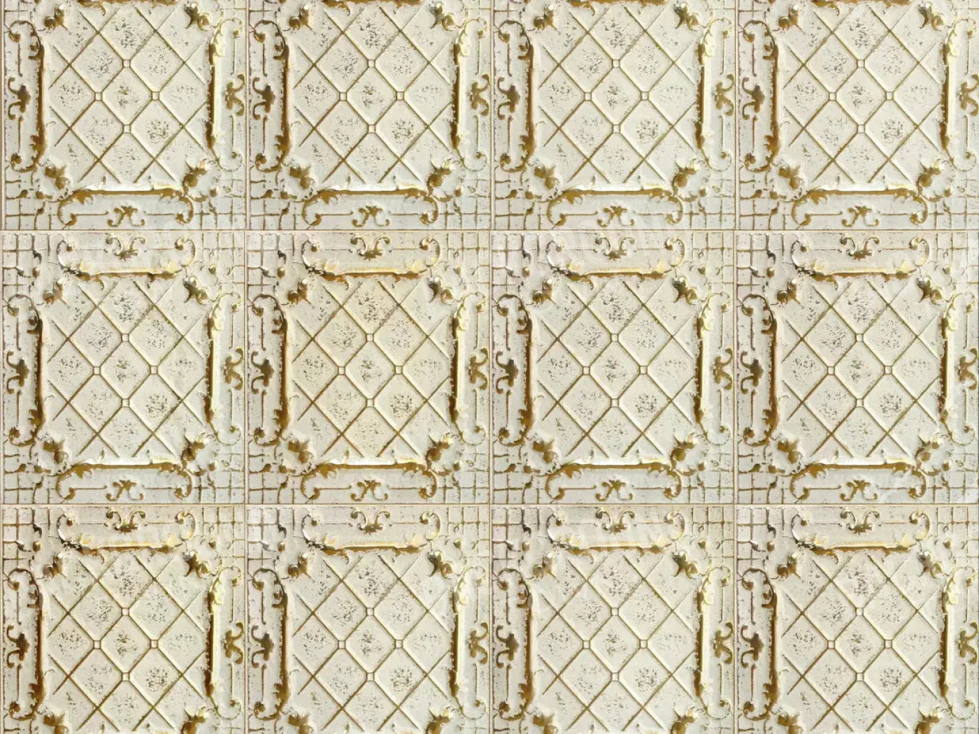 Cream Tiles 68X5 Fleece ( 80 X 60 Inch ) Backdrop