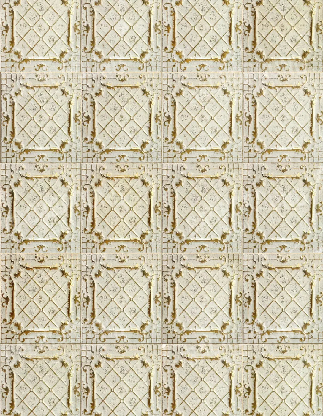 Cream Tiles 6X8 Fleece ( 72 X 96 Inch ) Backdrop