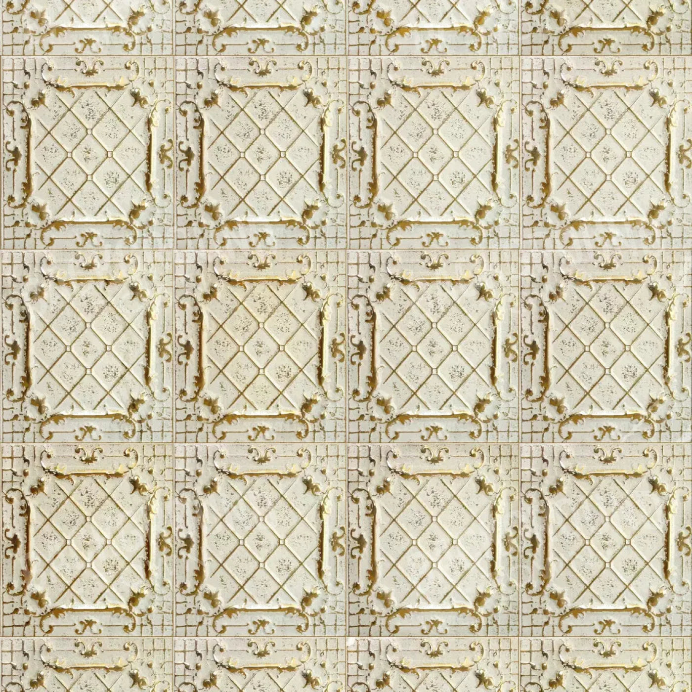 Cream Tiles 8X8 Fleece ( 96 X Inch ) Backdrop