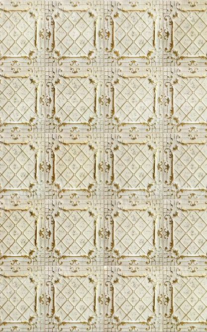 Cream Tiles 9X14 Ultracloth ( 108 X 168 Inch ) Backdrop
