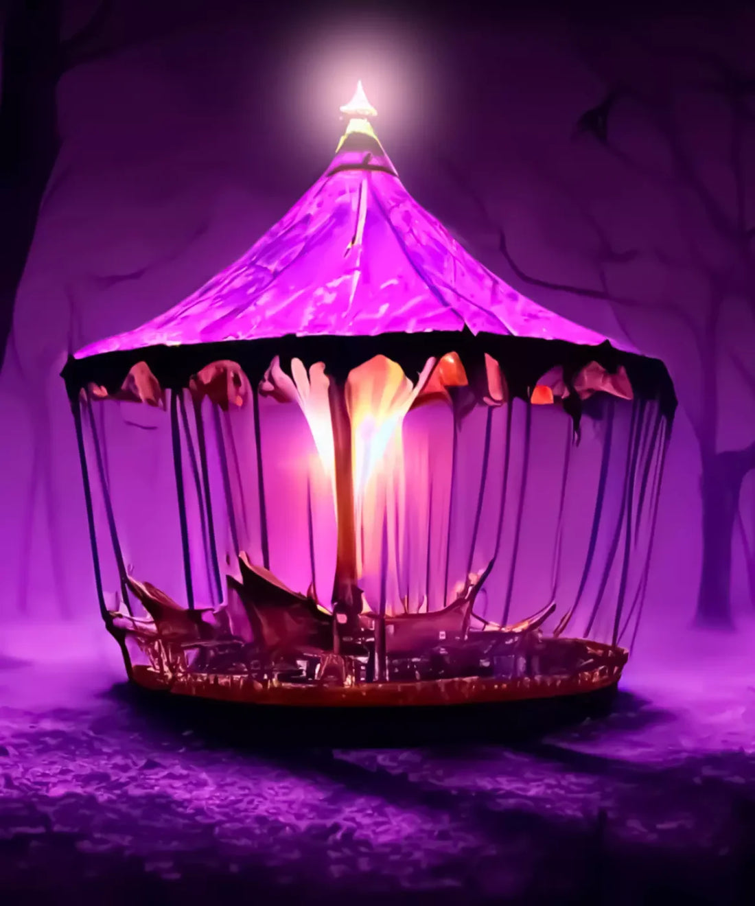 Pink Halloween Backdrop for Photography