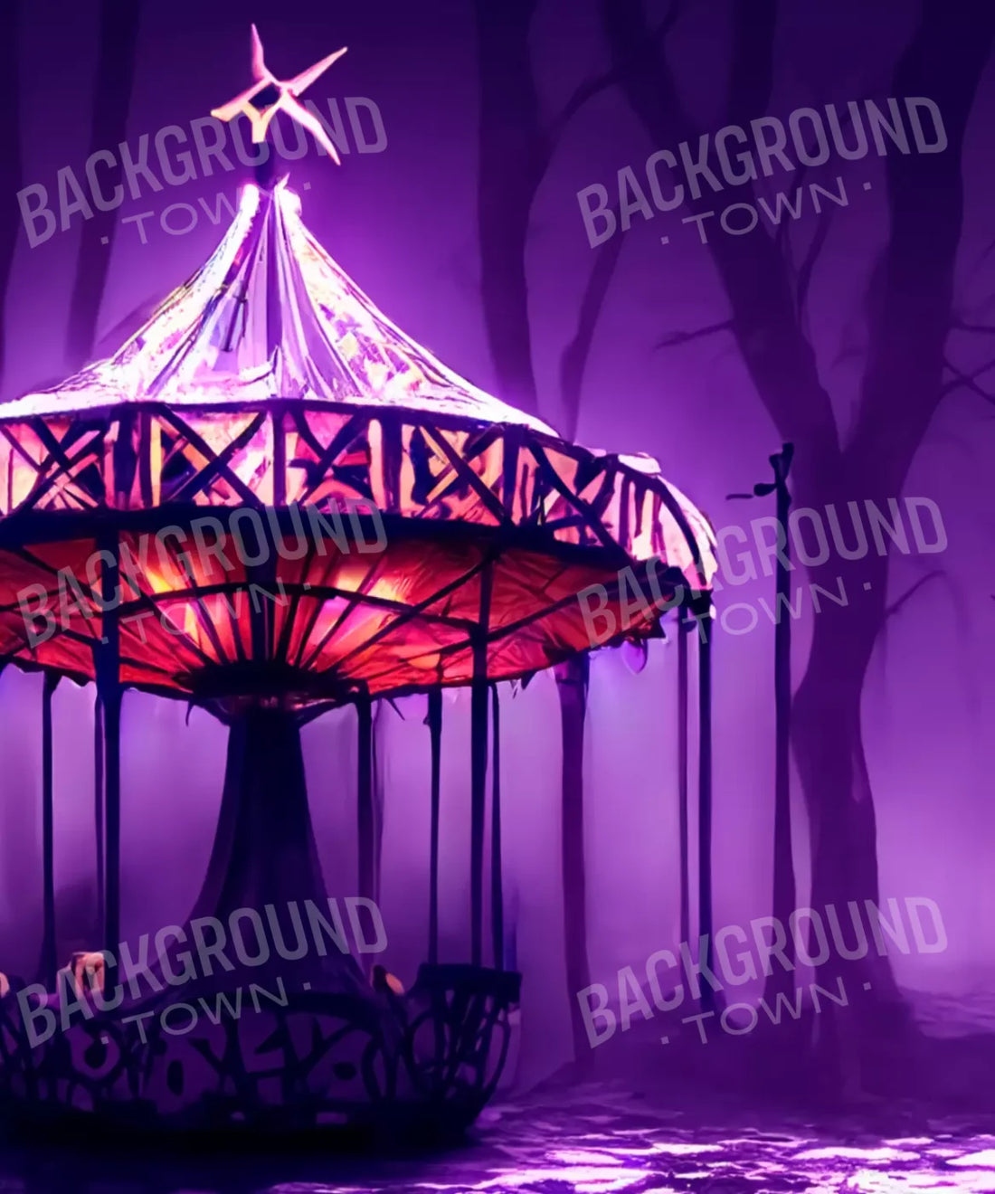 Purple Halloween Backdrop for Photography