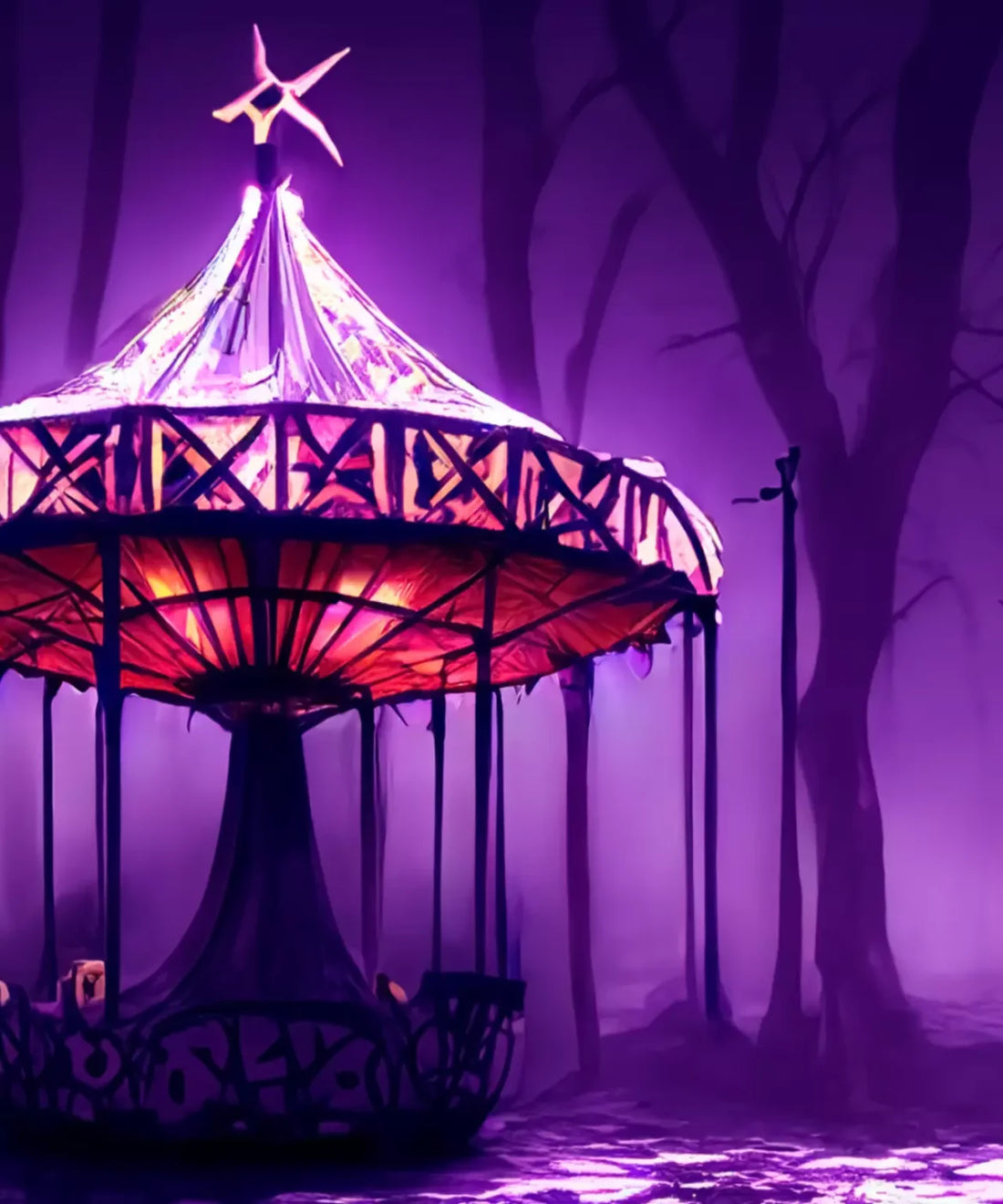 Purple Halloween Backdrop for Photography