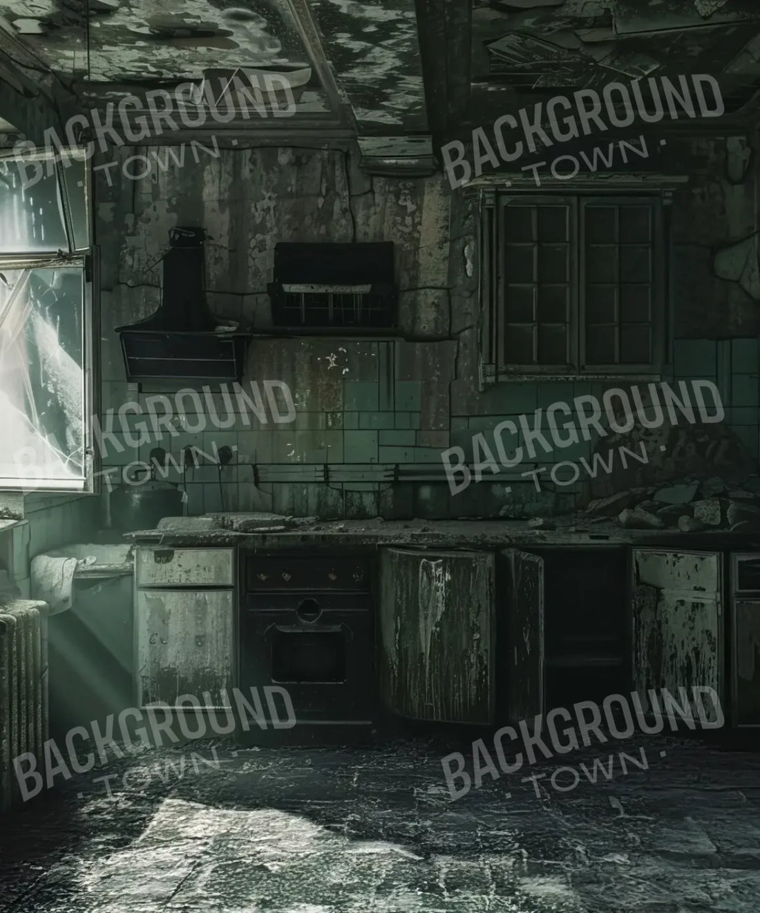 Gray Halloween Backdrop for Photography