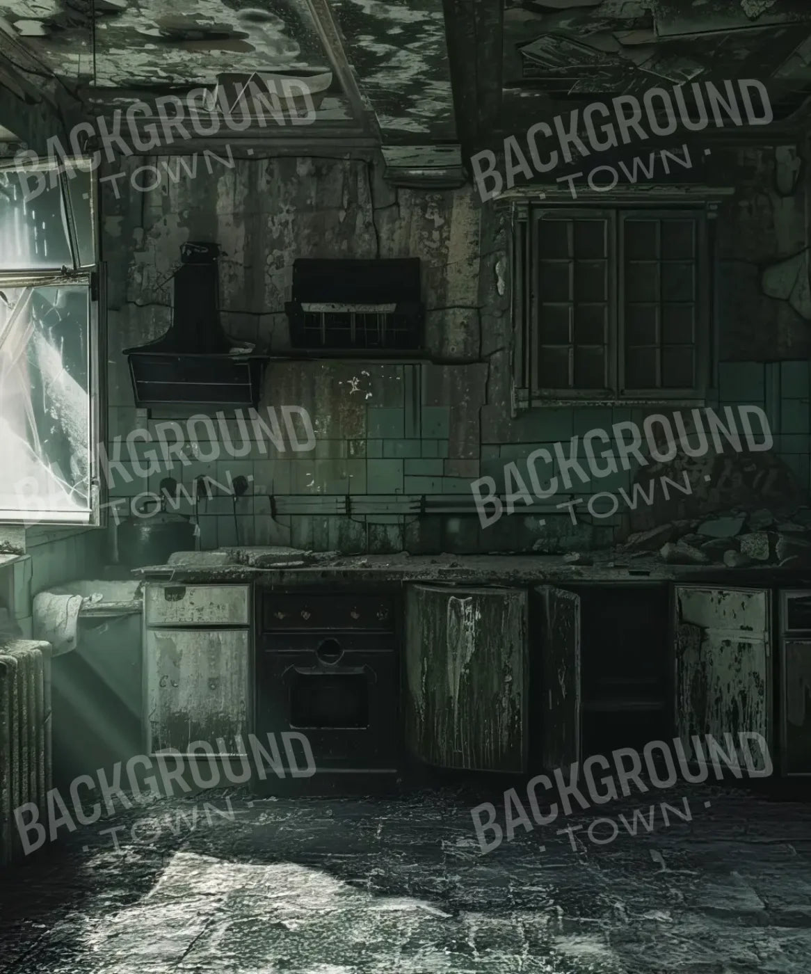 Gray Halloween Backdrop for Photography