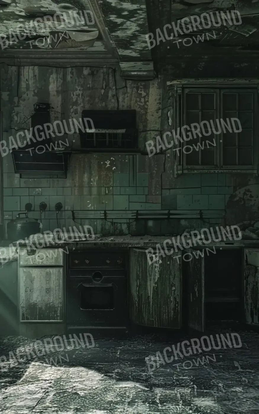 Creepy Decaying House 5’x8’ UltraCloth (60 x 96 inch) Backdrop
