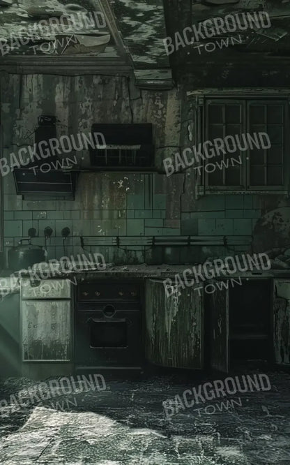 Creepy Decaying House 5’x8’ UltraCloth (60 x 96 inch) Backdrop