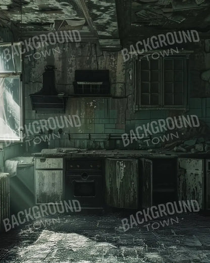 Creepy Decaying House 8’x10’ Fleece (96 x 120 inch) Backdrop
