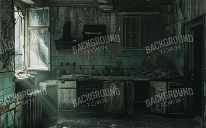 Creepy Decaying House 8’x5’ UltraCloth (96 x 60 inch) Backdrop