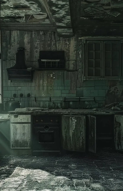 Creepy Decaying House Backdrop