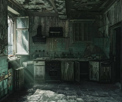 Creepy Decaying House Backdrop