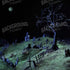 Creepy Tree In Graveyard 8’X8’ Fleece (96 X Inch) Backdrop
