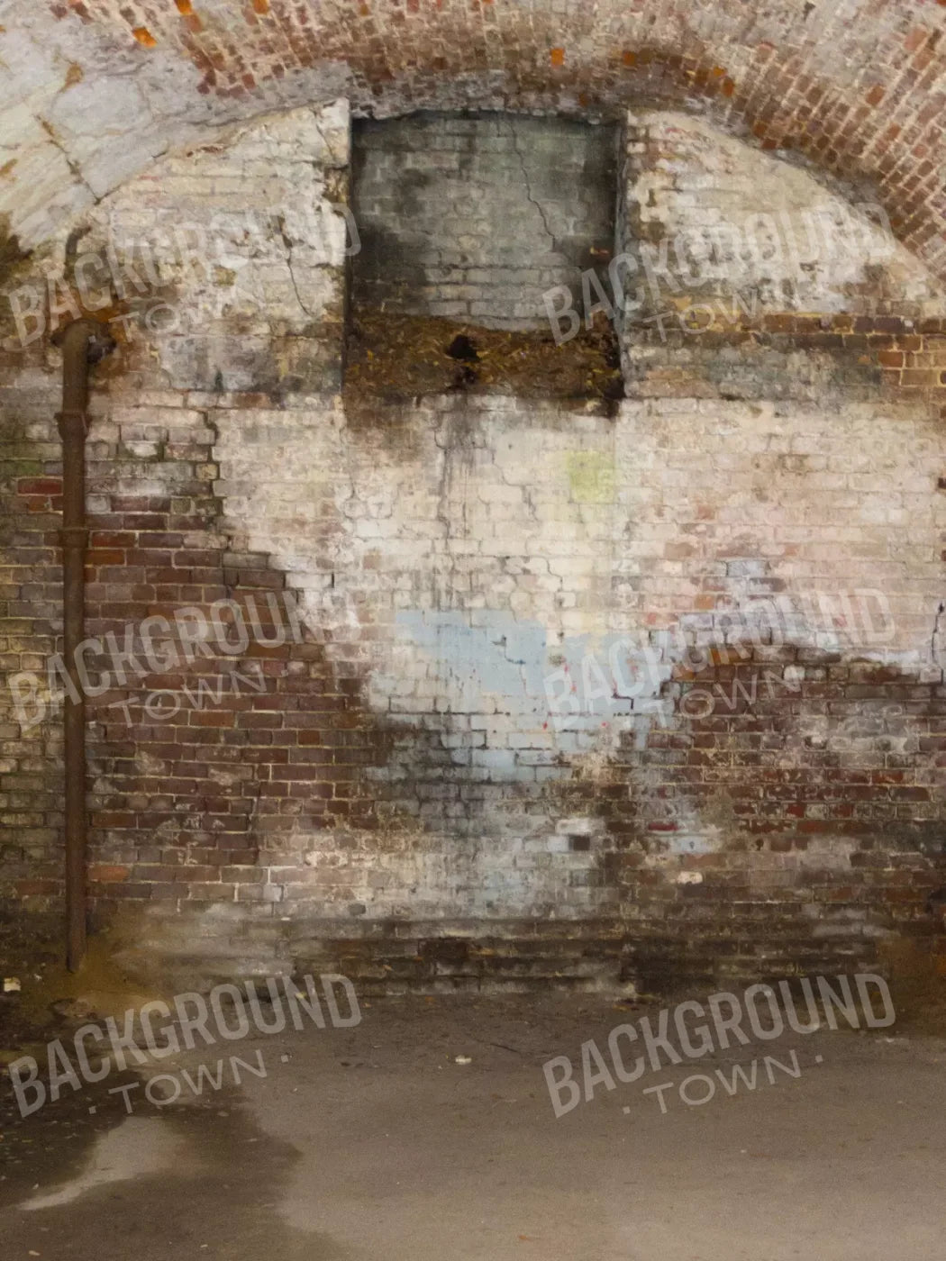 Creepy Tunnel 8X10 Fleece ( 96 X 120 Inch ) Backdrop