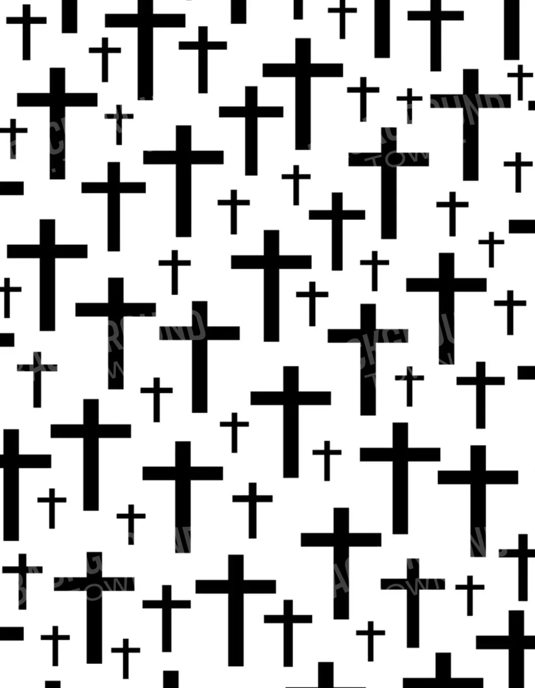 Crosses 2 6X8 Fleece ( 72 X 96 Inch ) Backdrop