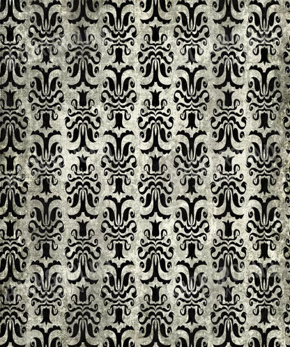 Black Damask Backdrop for Photography