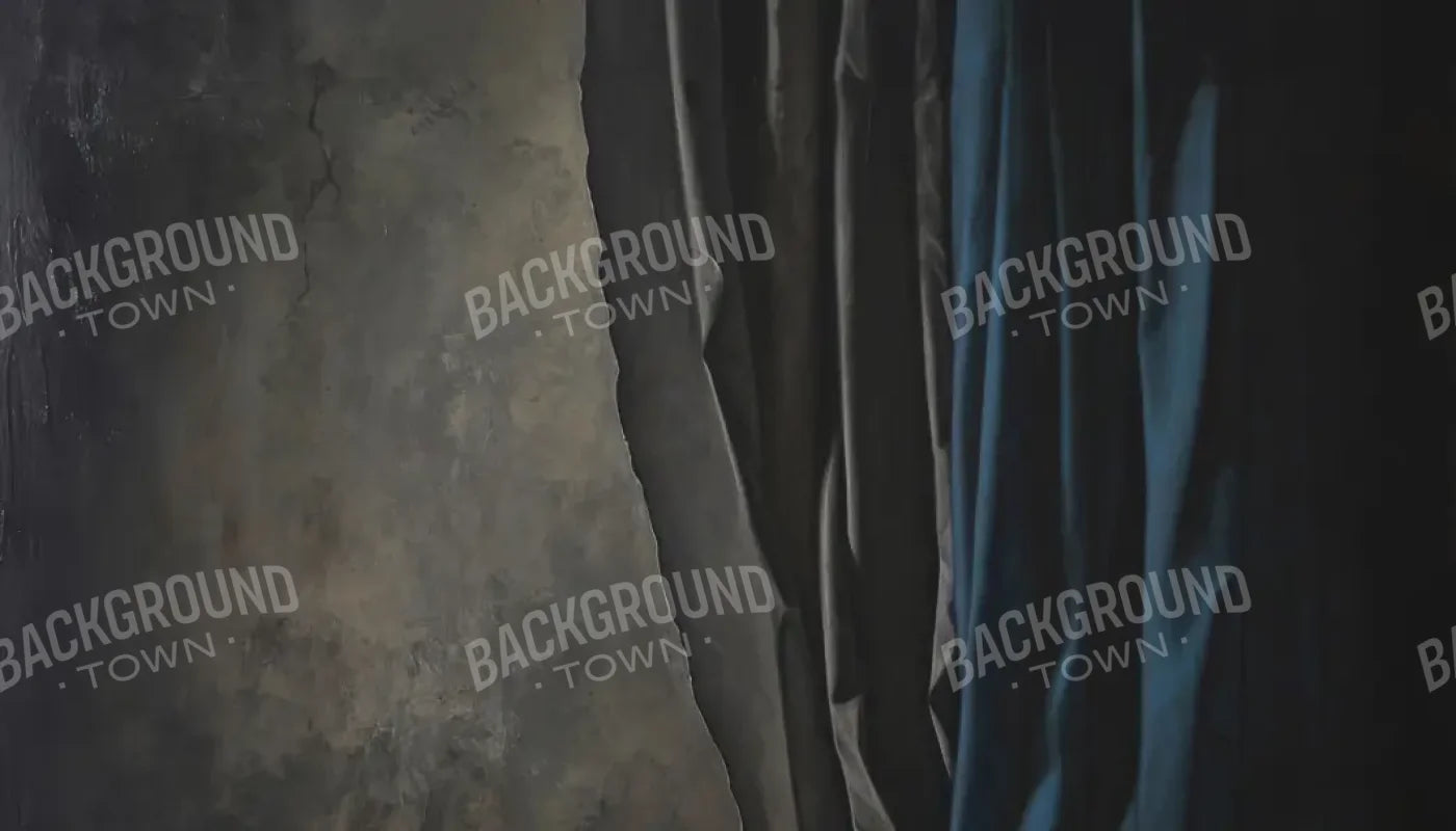 Curtained Wall Blue 14’x8’ UltraCloth (168 x 96 inch) Backdrop
