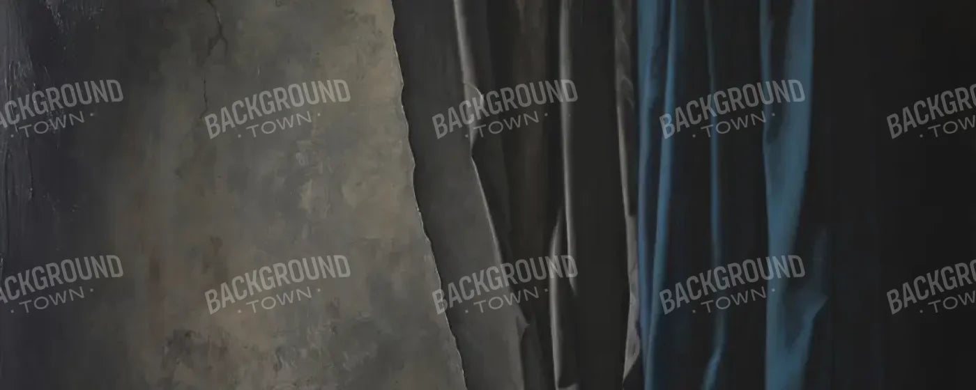 Curtained Wall Blue 20’x8’ UltraCloth (240 x 96 inch) Backdrop
