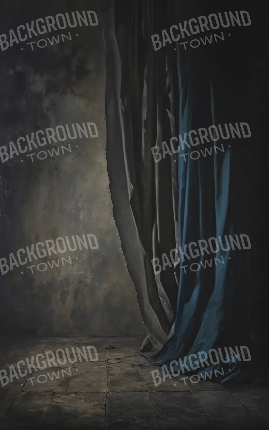 Curtained Wall Blue 5’x8’ UltraCloth (60 x 96 inch) Backdrop