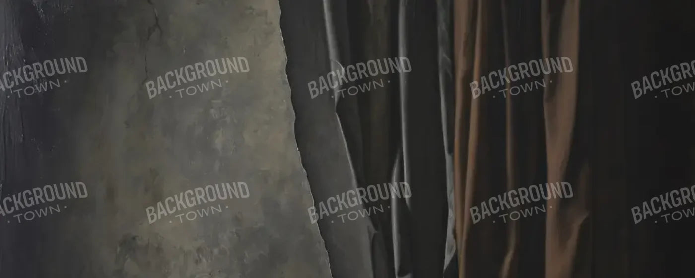 Curtained Wall Brown 20’x8’ UltraCloth (240 x 96 inch) Backdrop