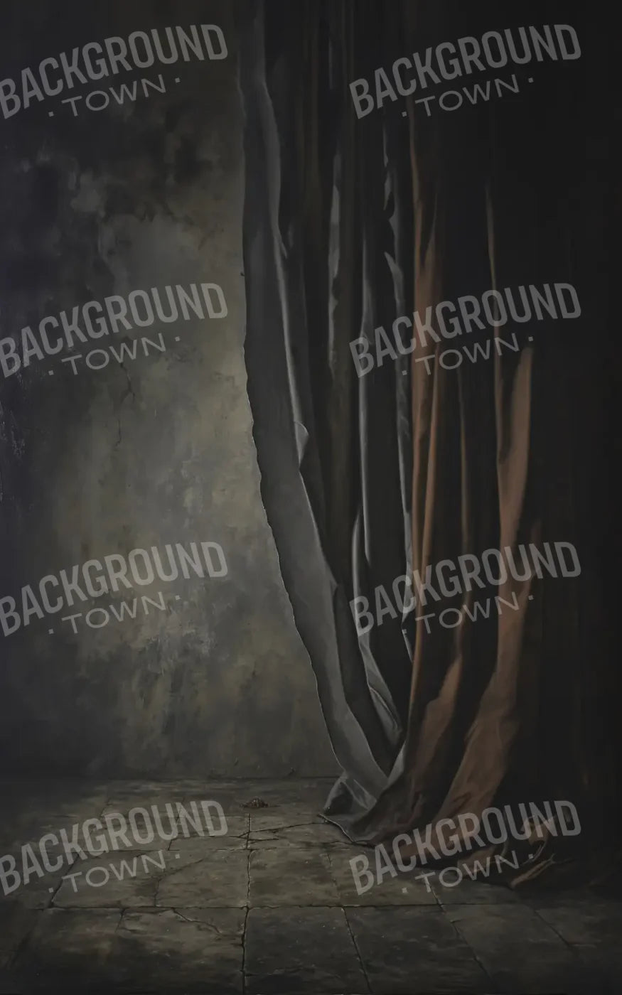 Curtained Wall Brown 5’x8’ UltraCloth (60 x 96 inch) Backdrop