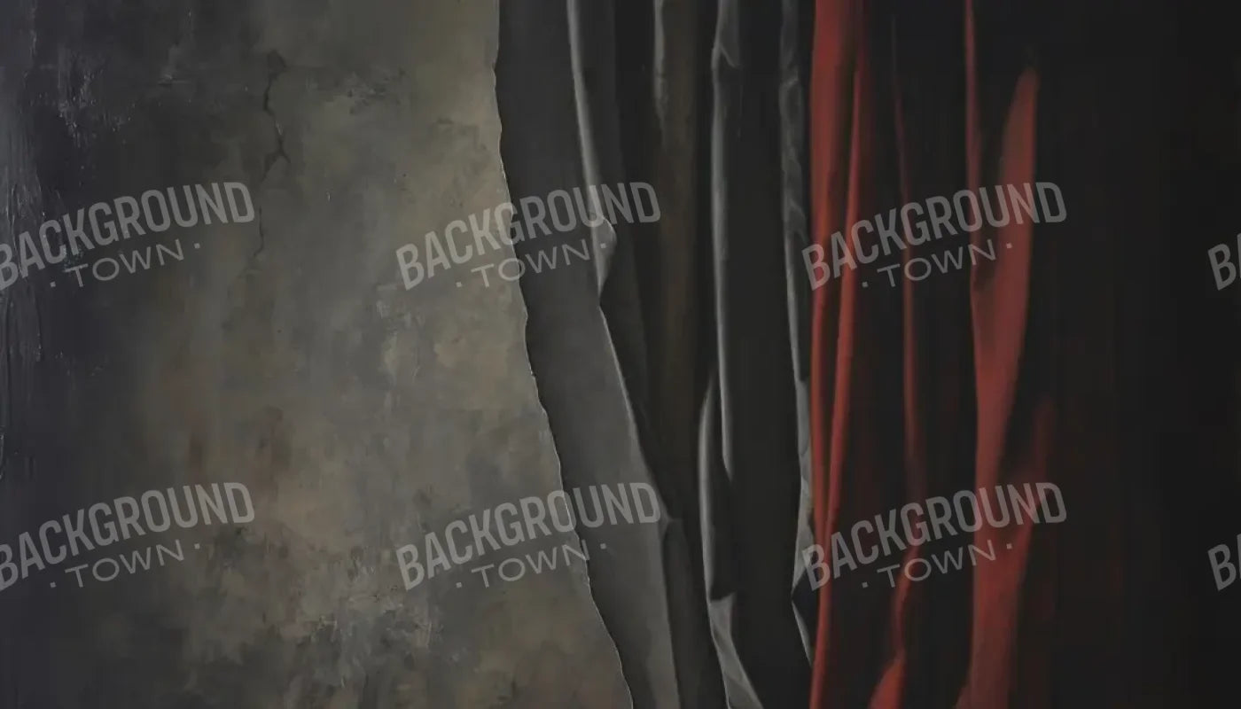 Curtained Wall Red 14’x8’ UltraCloth (168 x 96 inch) Backdrop
