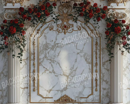 Curved Rose Arch 10’X8’ Fleece (120 X 96 Inch) Backdrop