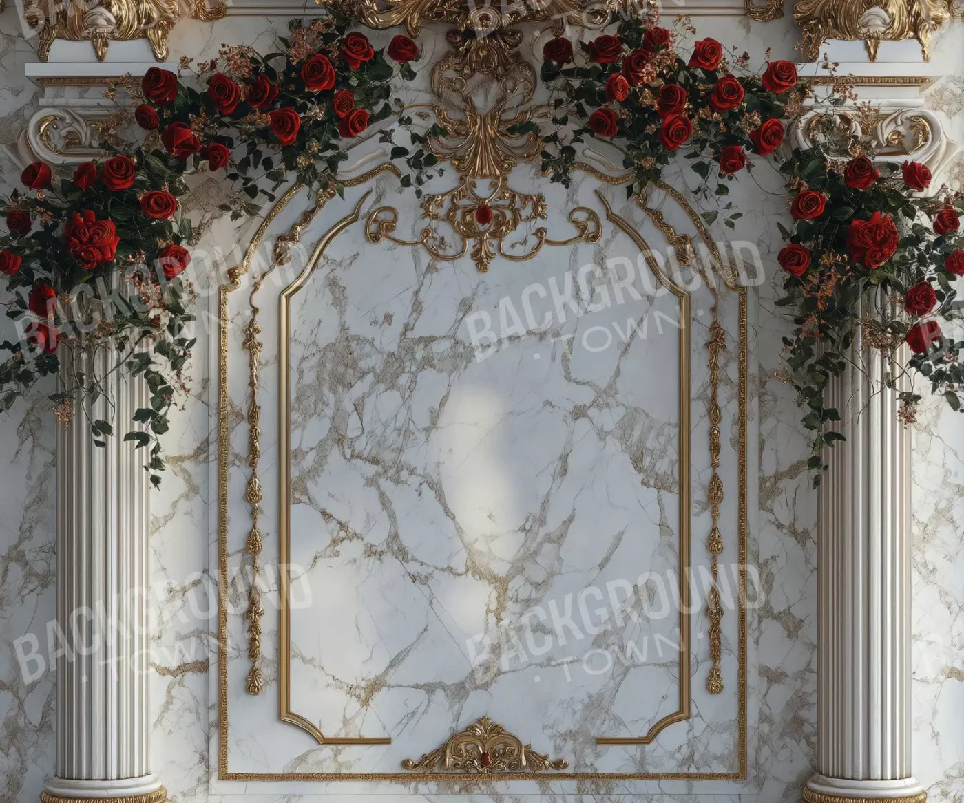 Curved Rose Arch 12’X10’ Ultracloth (144 X 120 Inch) Backdrop