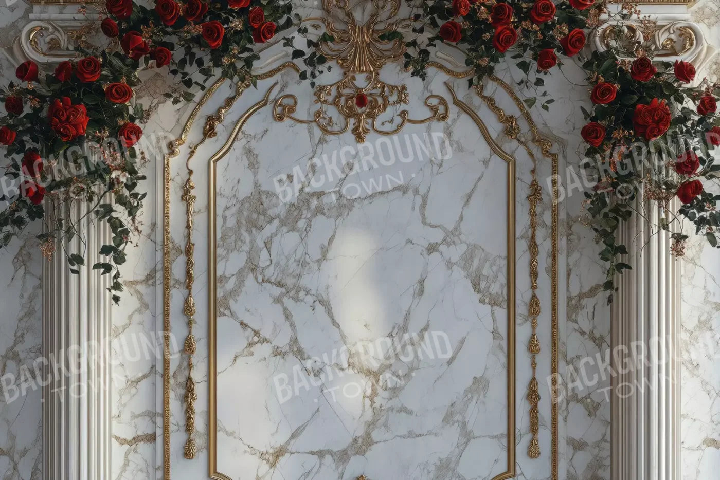 Curved Rose Arch 12’X8’ Ultracloth (144 X 96 Inch) Backdrop