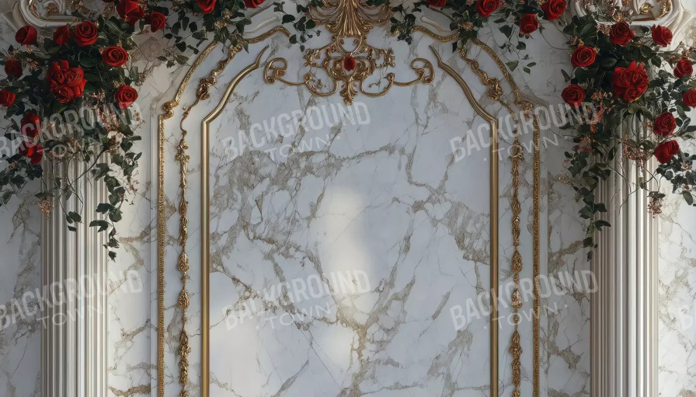 Curved Rose Arch 14’X8’ Ultracloth (168 X 96 Inch) Backdrop