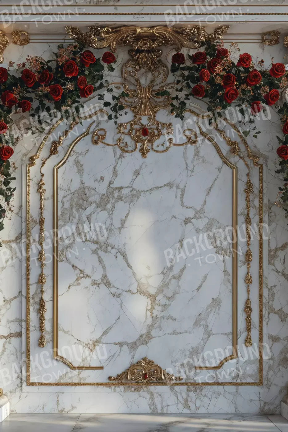Curved Rose Arch 8’X12’ Ultracloth (96 X 144 Inch) Backdrop