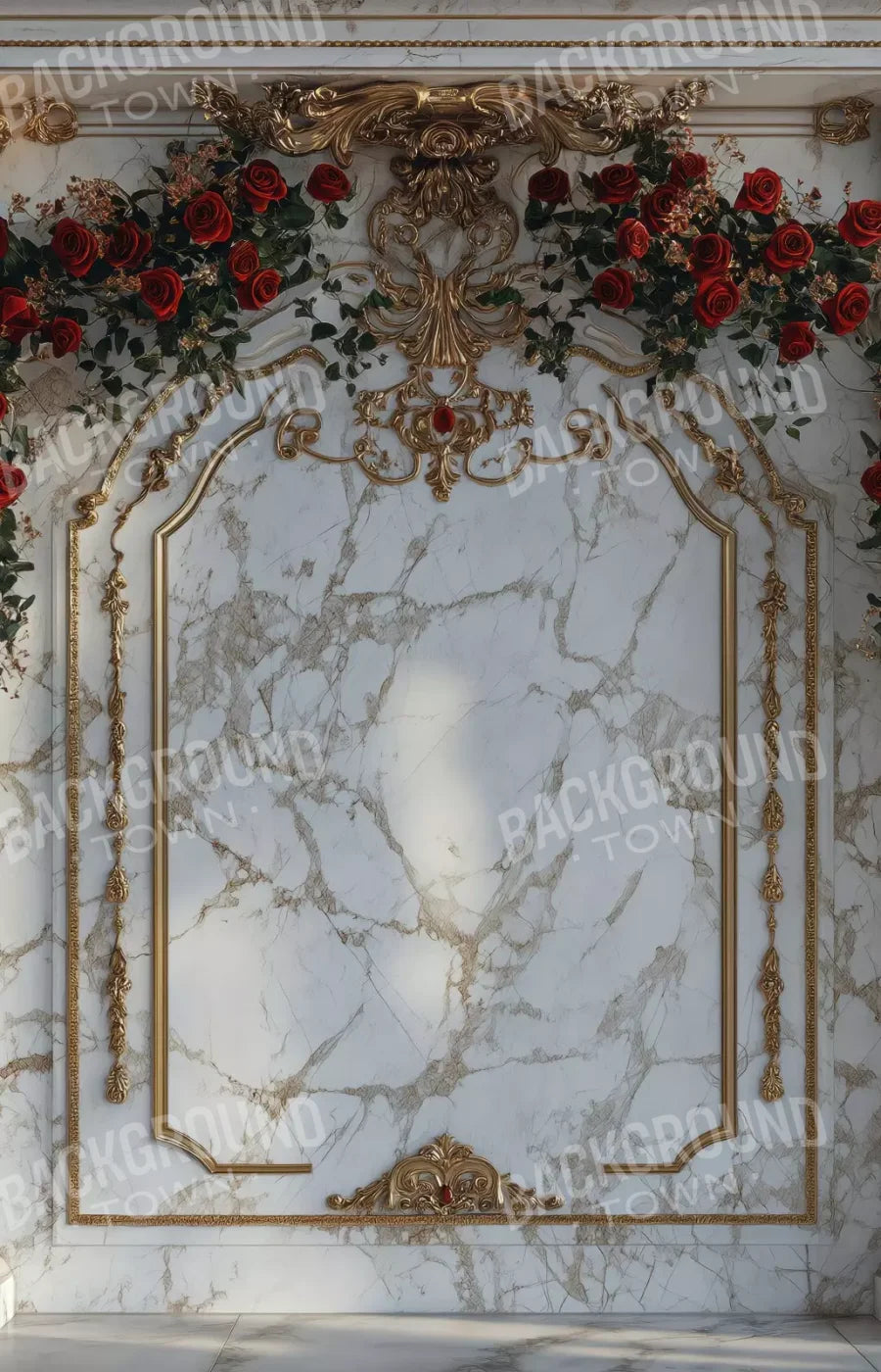 Curved Rose Arch 9’X14’ Ultracloth (108 X 168 Inch) Backdrop
