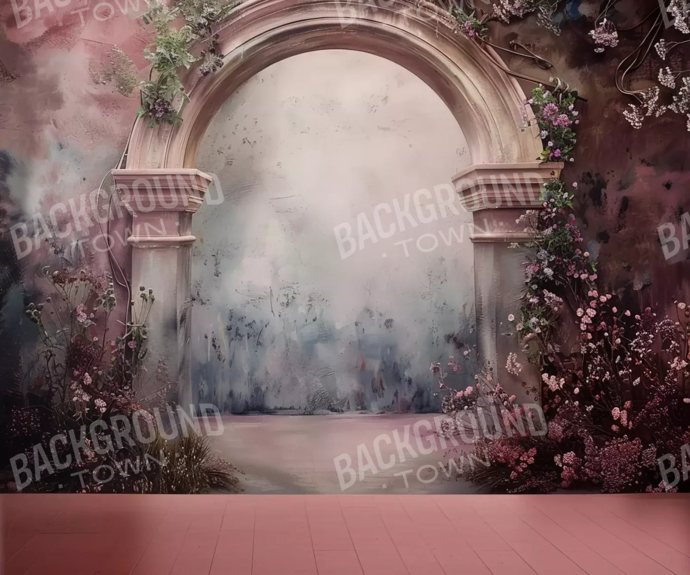 Dahlia Pink Arch 12’X10’ Ultracloth (144 X 120 Inch) Backdrop