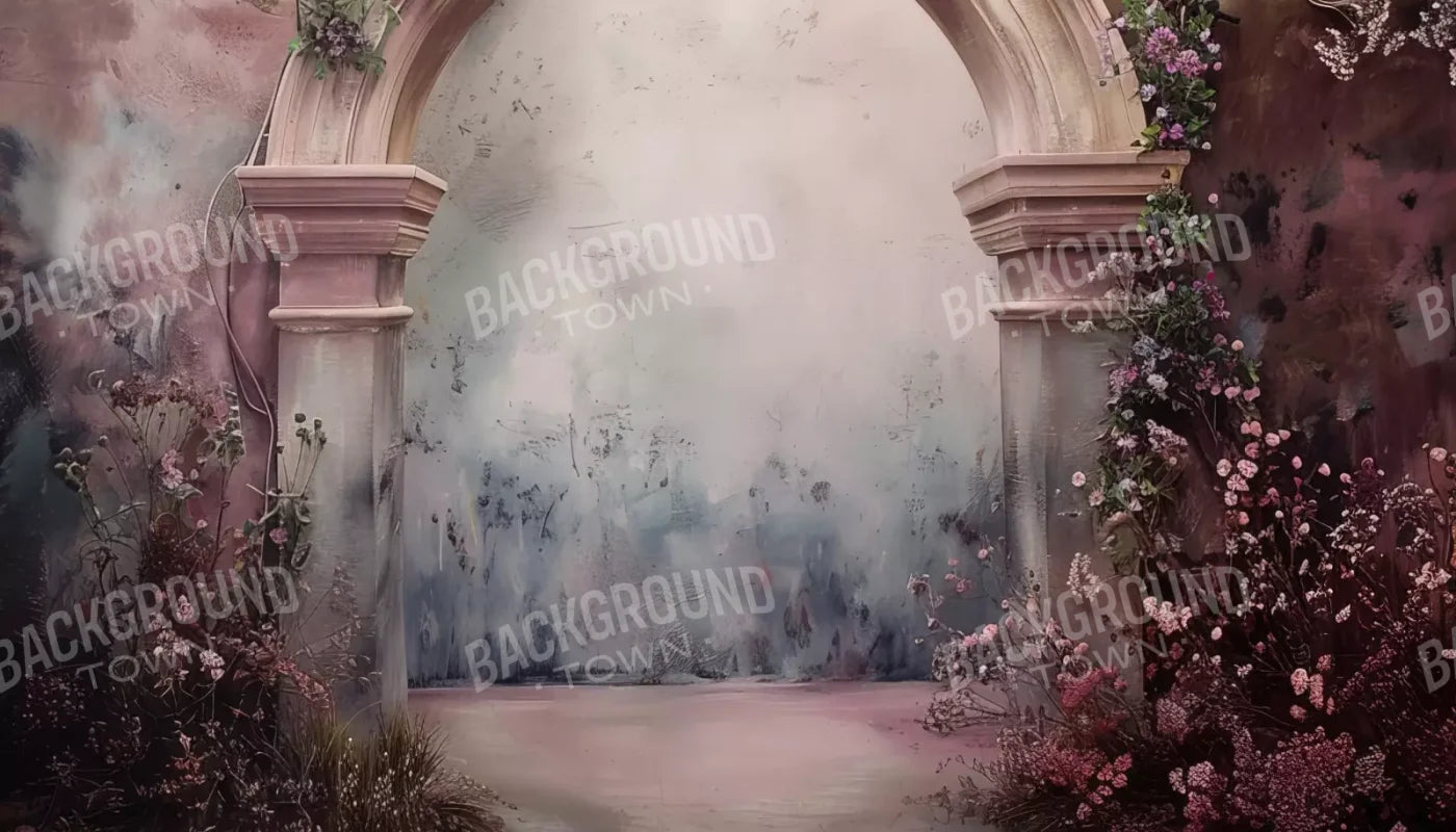 Dahlia Pink Arch 14’X8’ Ultracloth (168 X 96 Inch) Backdrop