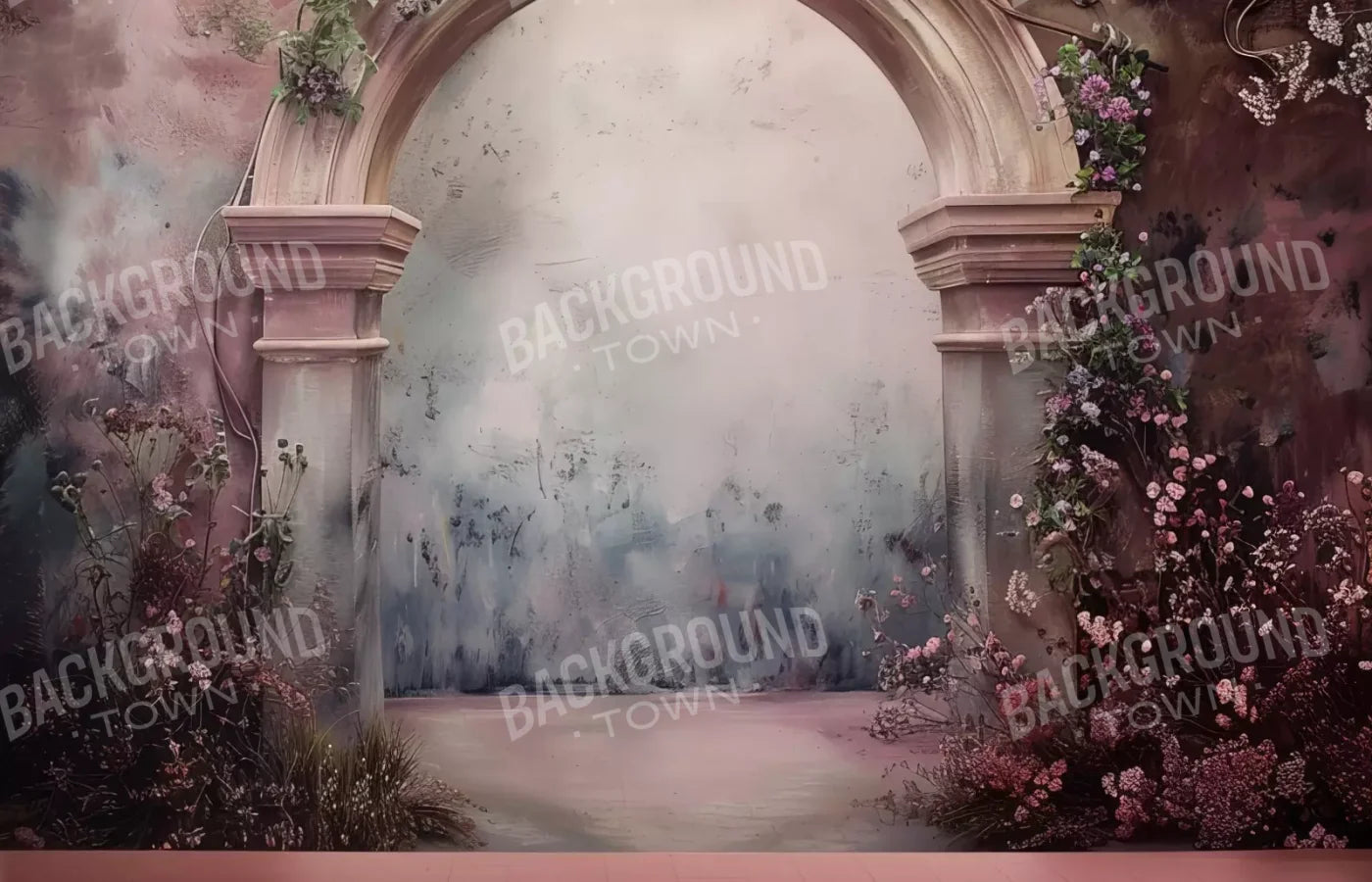 Dahlia Pink Arch 14’X9’ Ultracloth (168 X 108 Inch) Backdrop
