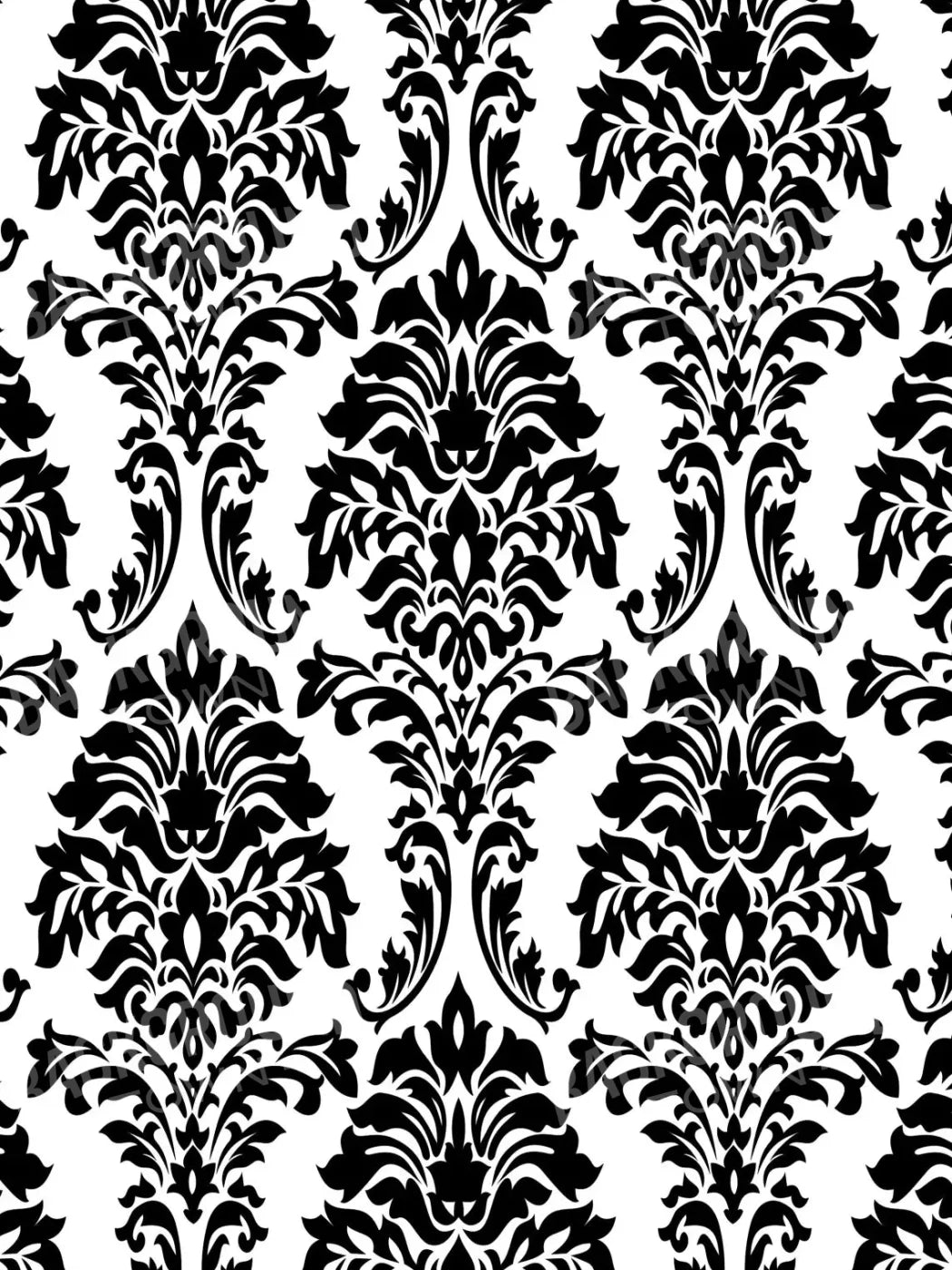 Damask 8X10 Fleece ( 96 X 120 Inch ) Backdrop